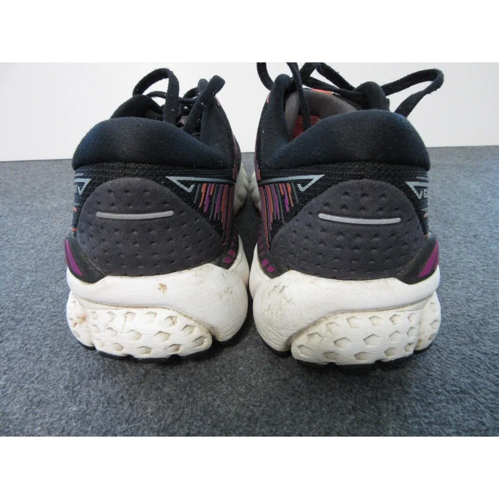 Brooks Adrenaline GTS 19 Women's Sz. 7.5 Black Purple Running Shoes 1202841B080